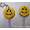 expression package series smile face shape silicone key holder